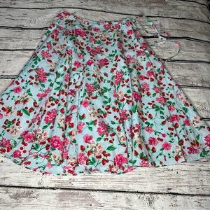 NWT Ann Taylor Floral Print Midi Wrap Skirt Size 12P